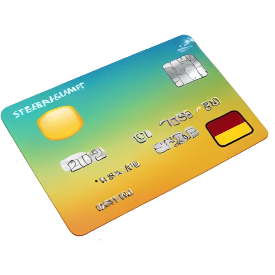 credit card floating across the world emoji