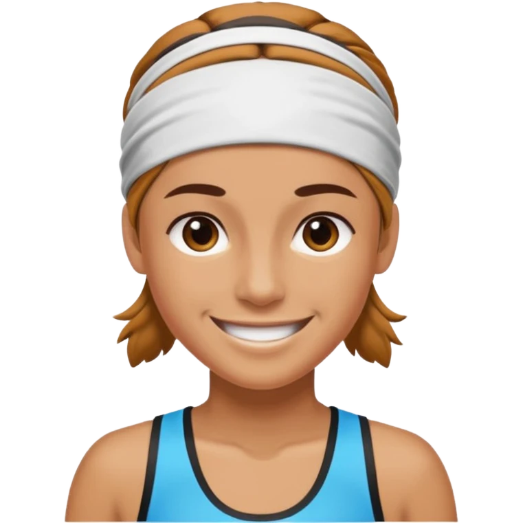 Athlete wear headband emoji