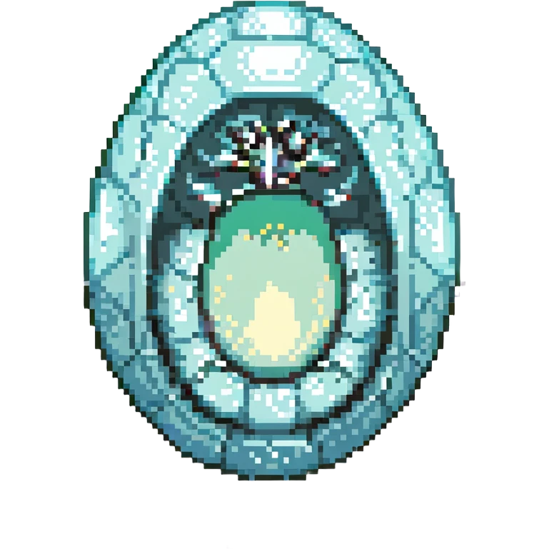 cranial, eye, MRI, SCAN, egg, embryonic, inside of glass egg, dark creature, eerie, otherworldly, crystal embryo, tiny embryo. fetoid shape emoji