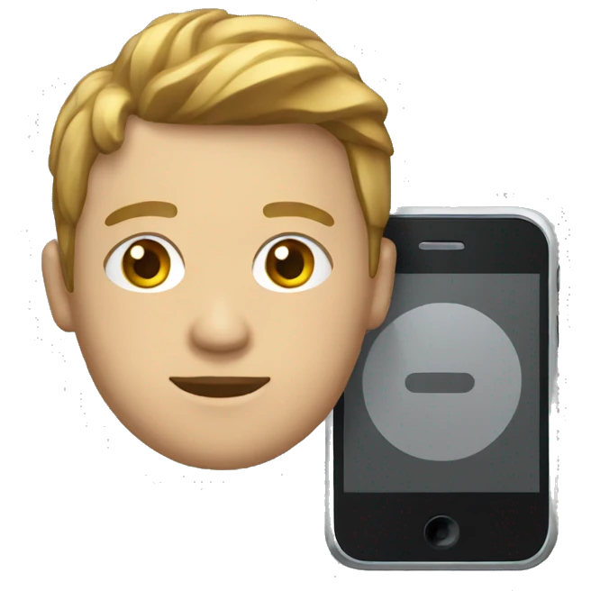 PERSONA DISTRAIDA CON EL MOVIL emoji