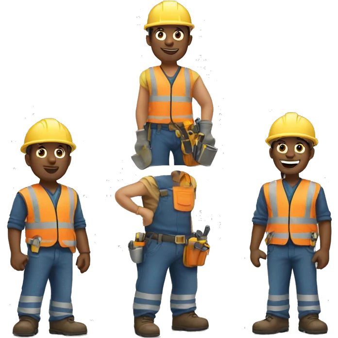 SIX CONSTRUCTION WORKERS emoji