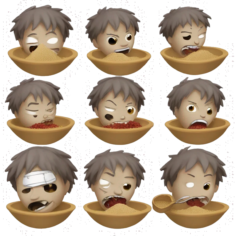gaara eats sand emoji