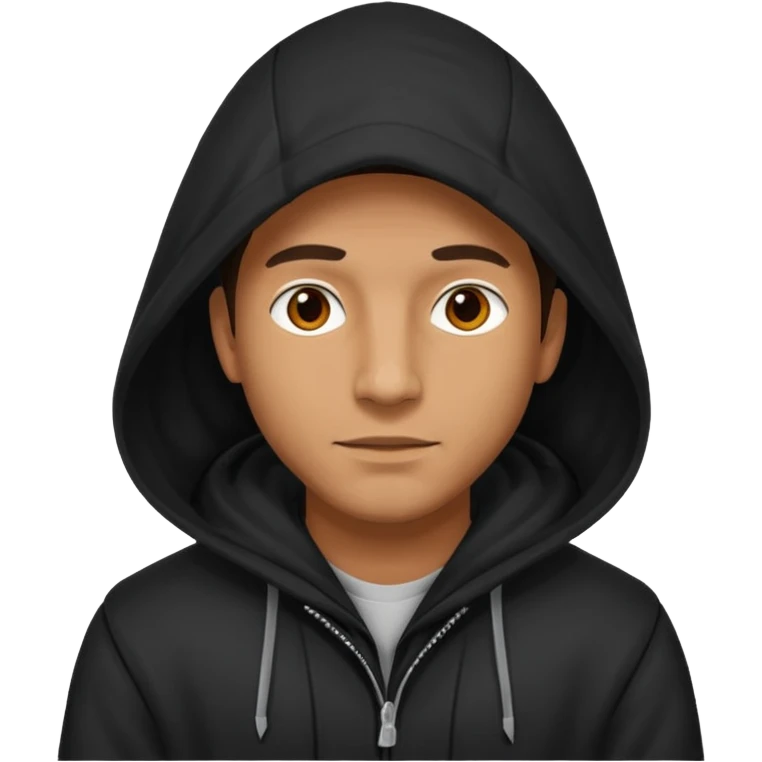 Hooded Street Walker man  emoji