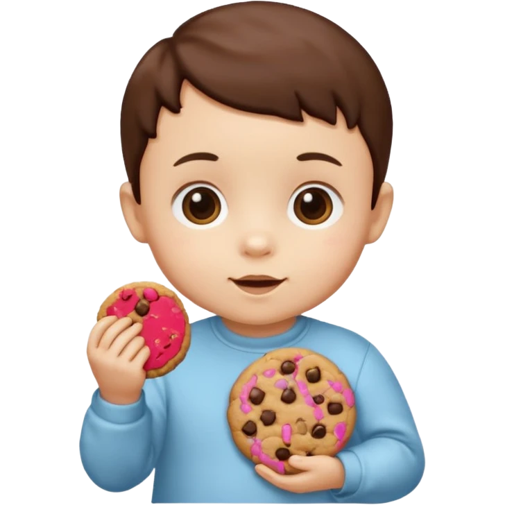 Babie Holding Cookie emoji