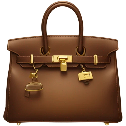 brown birkin bag emoji