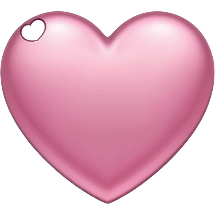 sakura heart with a metallic finish emoji
