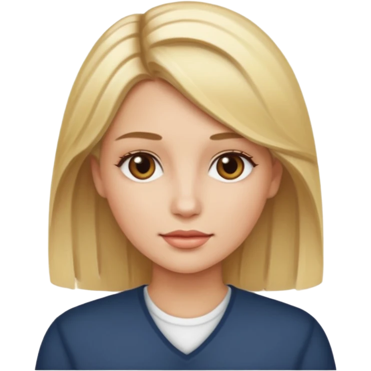 and only blonde highlights emoji