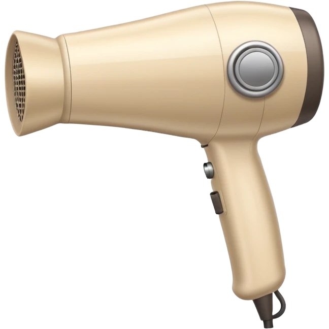 secador de pelo beige emoji