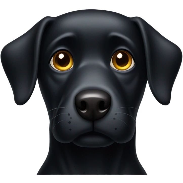 Black dog emoji