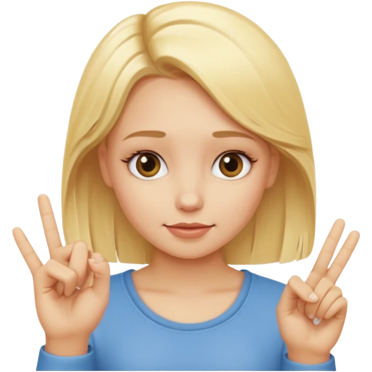 blond girl doing okay sign sassy emoji