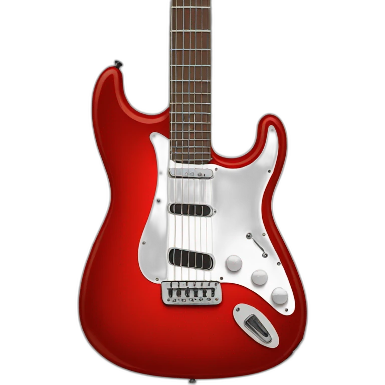 hallowbody guitar red color emoji