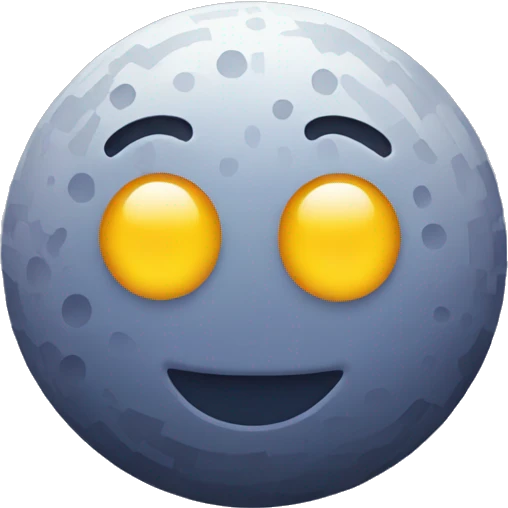 moon emoji pixel style emoji