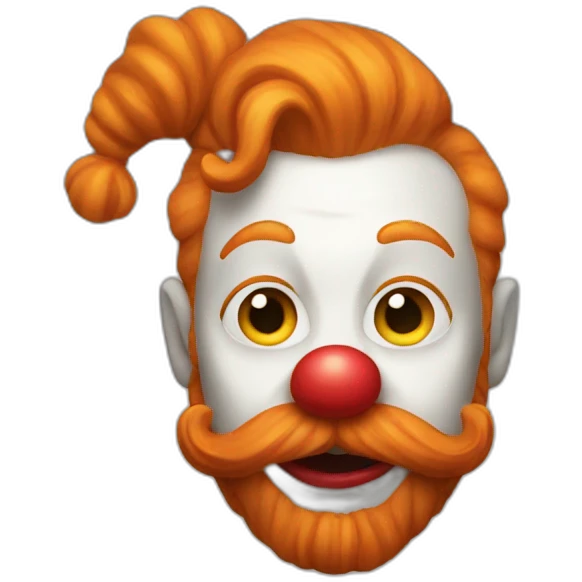 ginger clown emoji