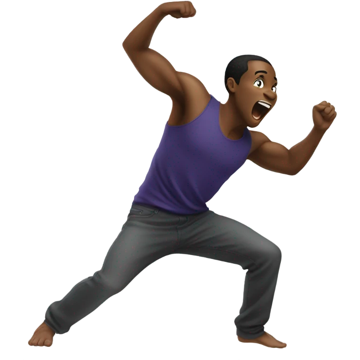 black person dancing emoji