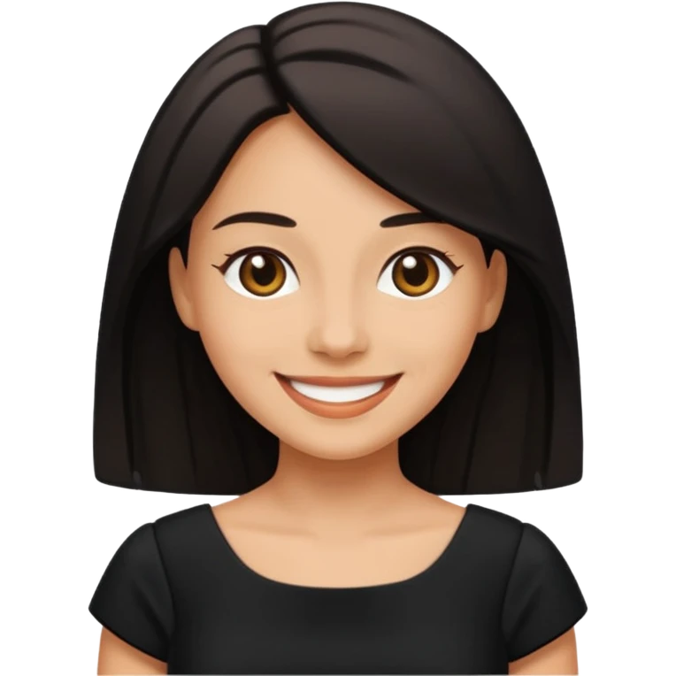 Style Birthday Photoshoot woman in black dress emoji