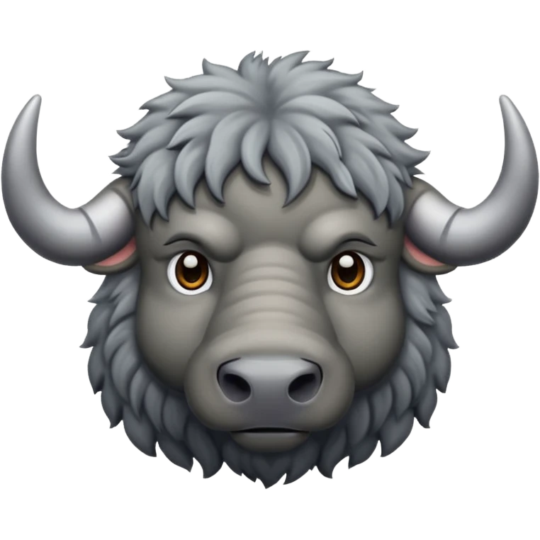 A gray buffalo emoji