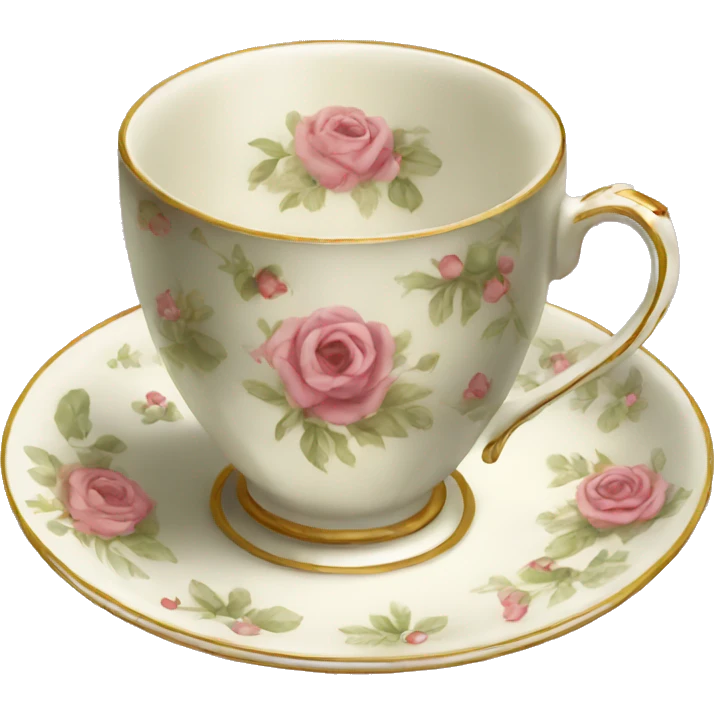 Vintage teacup emoji