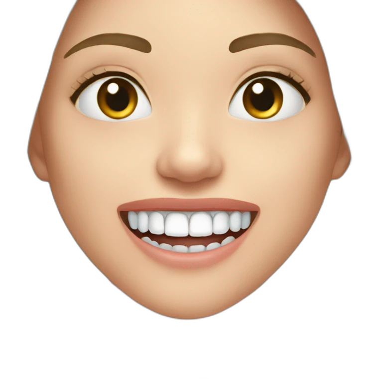 Remove brace from teeth emoji