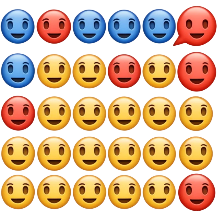 набор эмодзи на тему путешествия в красно бело синих тонах emoji