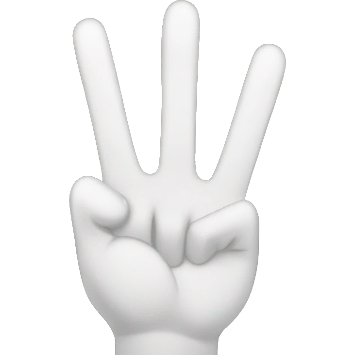 Three Fingers up emoji
