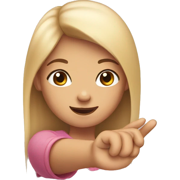 a girl thumb and hand emoji