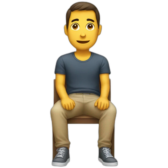 somebody sitting down emoji