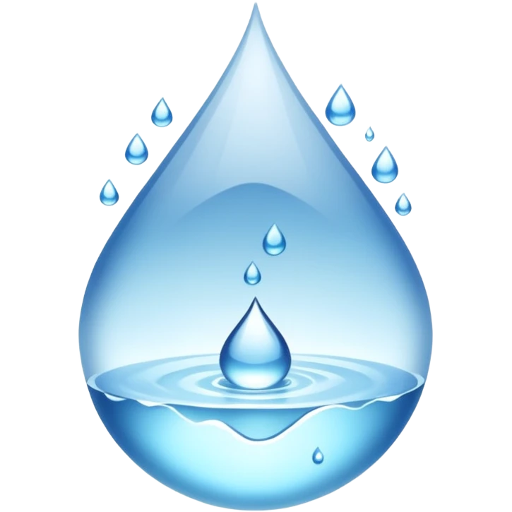 Gota de agua color blanco white emoji