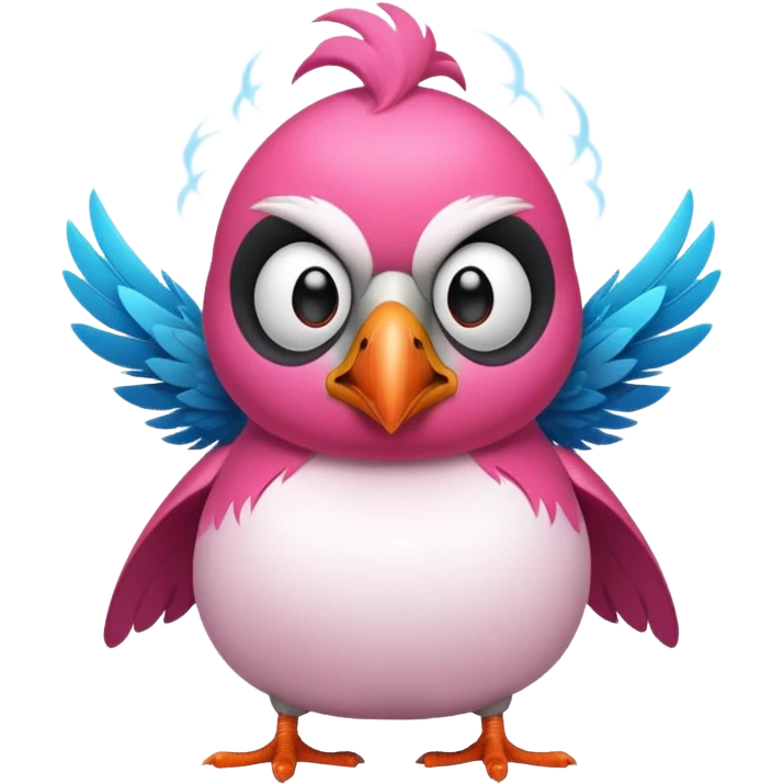 pink puffin angry steam emoji