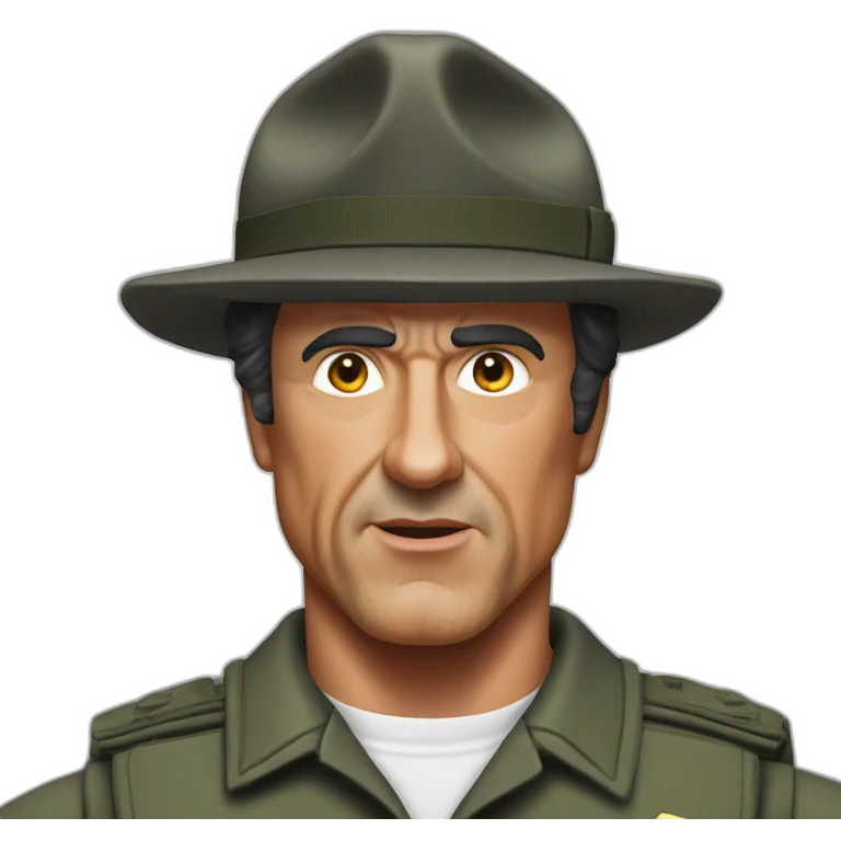 Sylvester stallone gradé sergent emoji