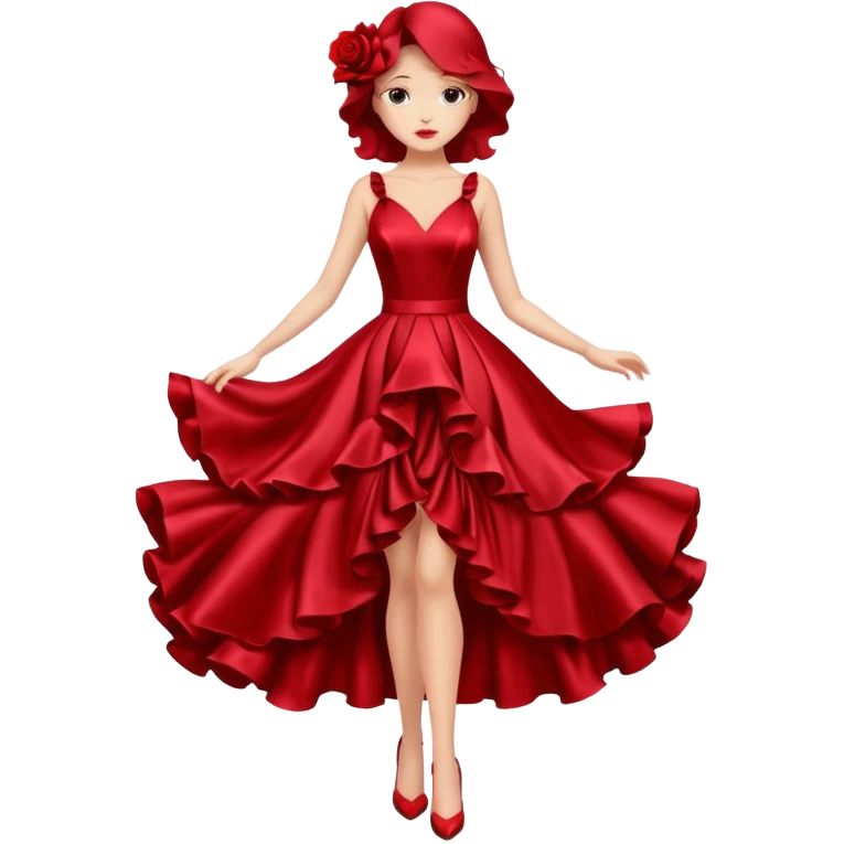 red rose dress no body emoji