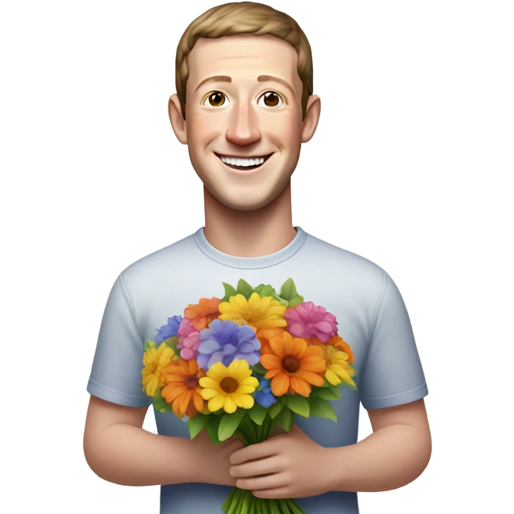 mark zuckerberg Flowers  emoji
