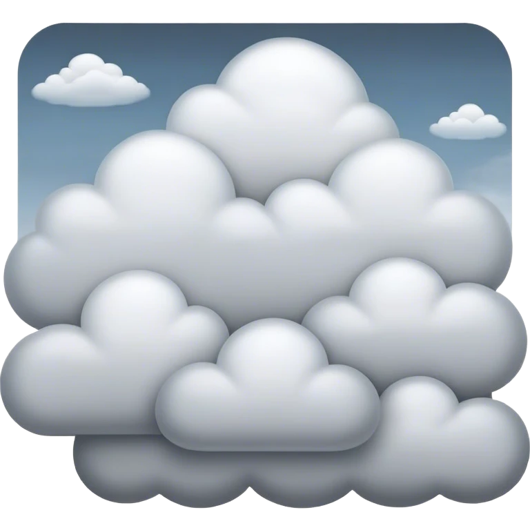 Cinematic Realistic Stratus Emoji, Low and layered, with uniform, gray clouds covering the sky in a smooth, even blanket. The clouds seem to hang gently in the atmosphere, creating a soft, diffused light below. Soft glowing outline, capturing the essence of calm, peaceful overcast skies in a serene stratus cloud! emoji