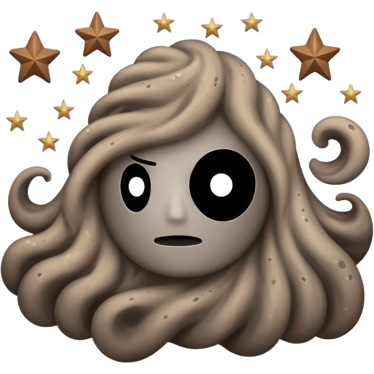 Make a fighting dust Cloud with stars and no fac3 emoji