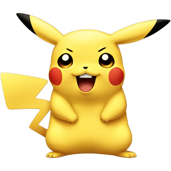 Pikachu crying emoji