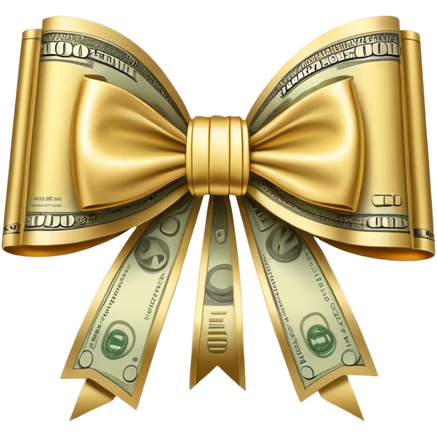 Money bow emoji