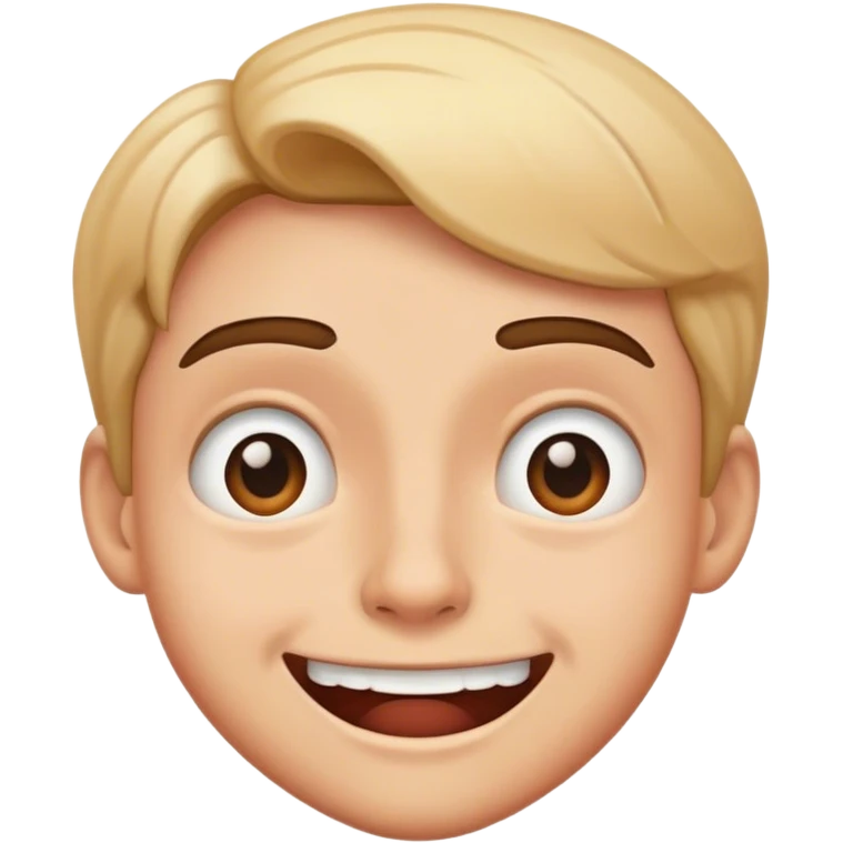 Nodding along with a clueless, forced grin. emoji