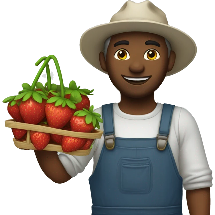 strawberry picker emoji