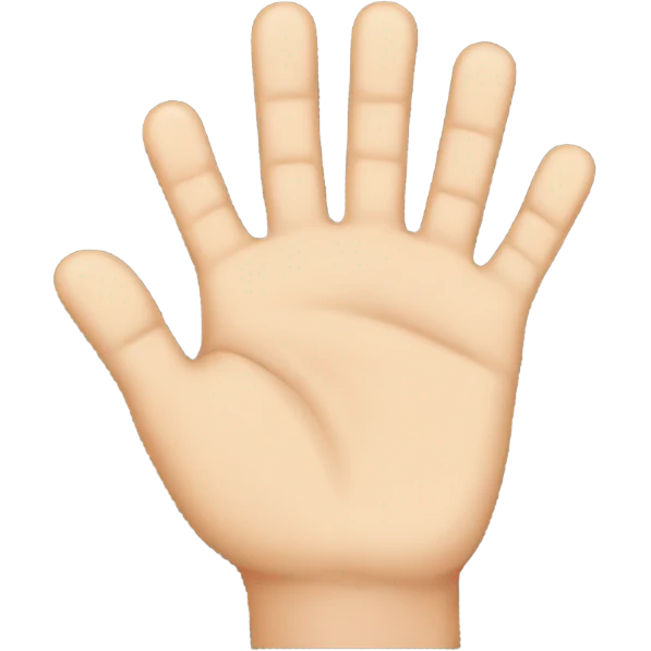 hand with 5 fingers emoji