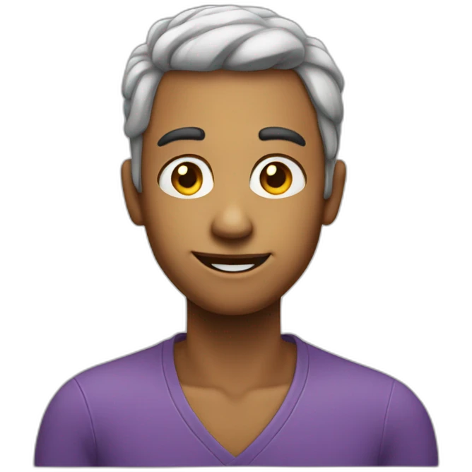 Side eye and smile emoji
