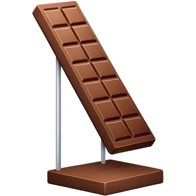 chocolate bar packaging, stand emoji