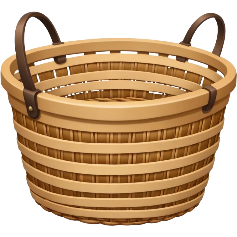 patterned empty wicker basket emoji