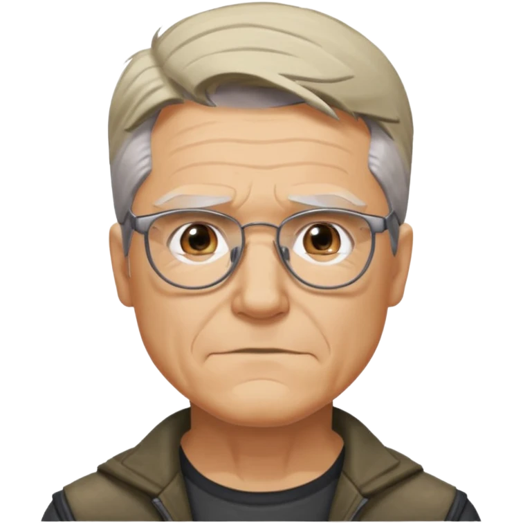 old Hawkeye  Clint Barton with glasses 
 emoji