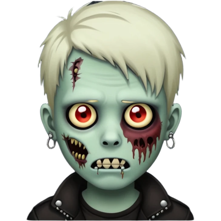 emo boy zombie piercings emoji