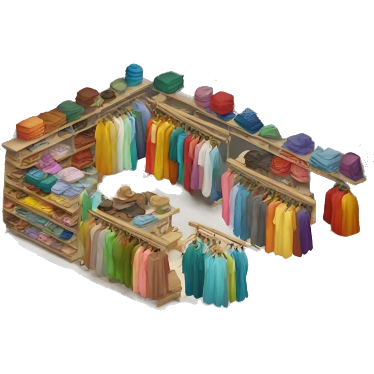 clothes bazaar market emoji
