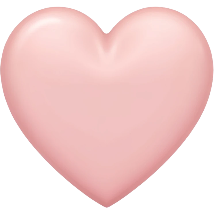 pale pink heart emoji