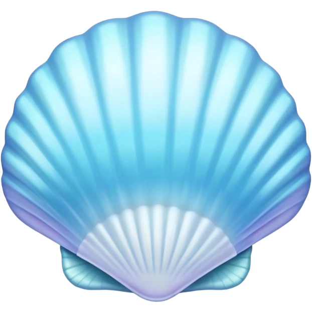 Light blue seashell emoji