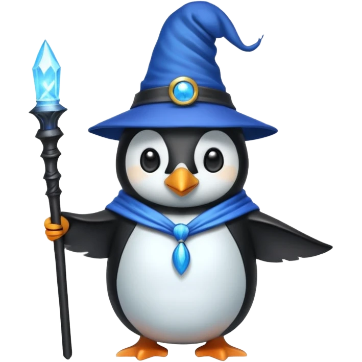 Penguin Wizard emoji