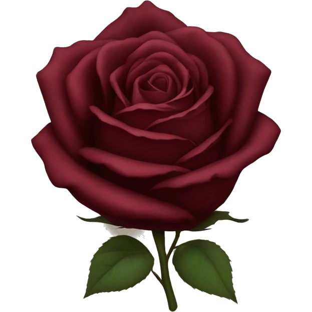 Pretty Dark Red Rose emoji