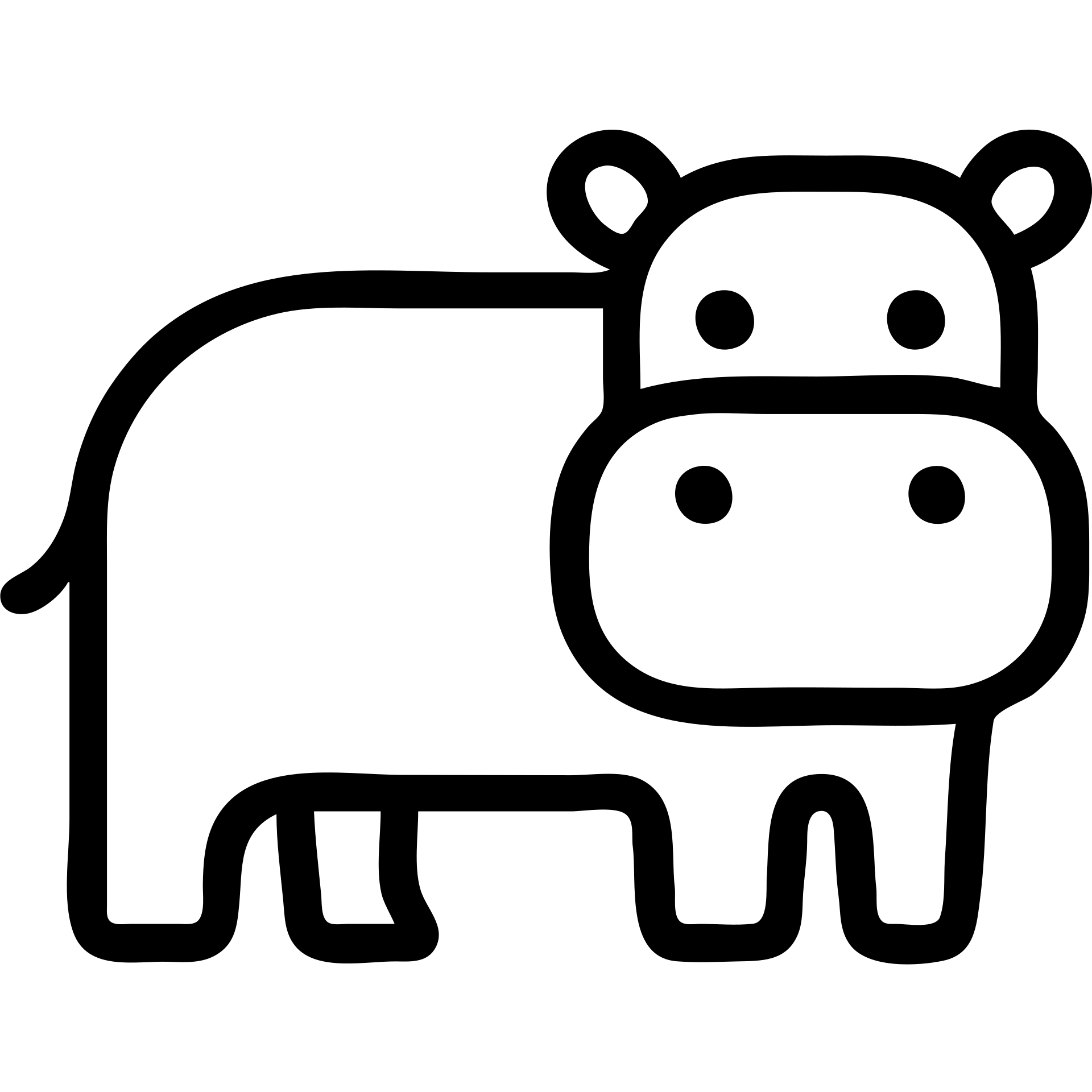 an outline of a hippopotamus emoji