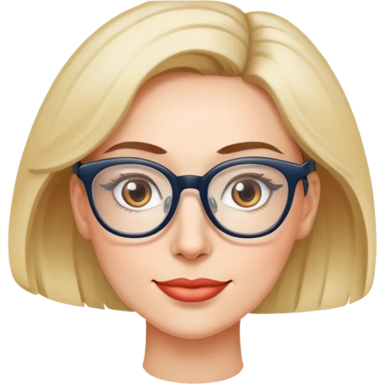 Pretty mom with eyeglasses emoji